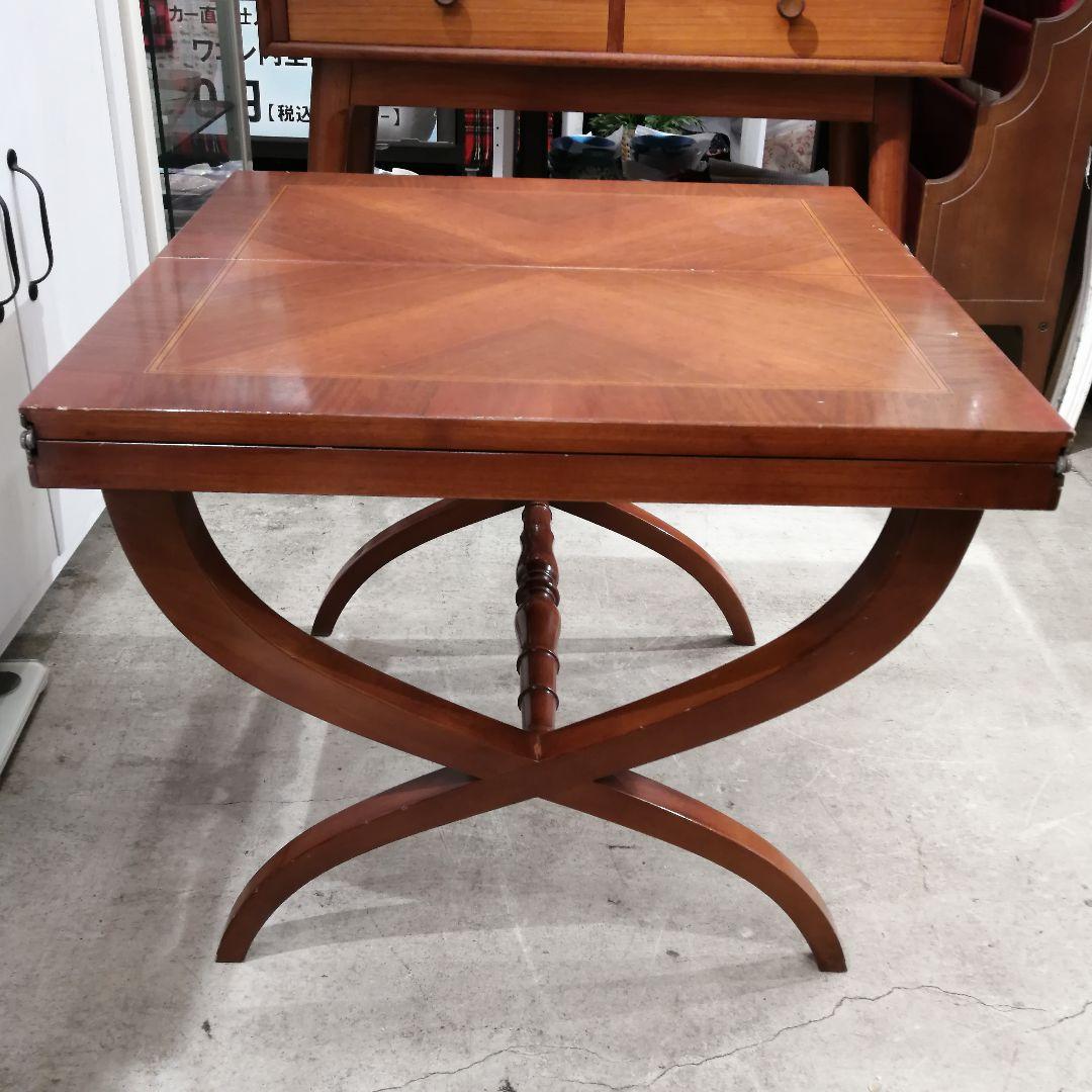 N【極美品】ヨーロピアンクラシック 拡張式 センターテーブル ローテーブル