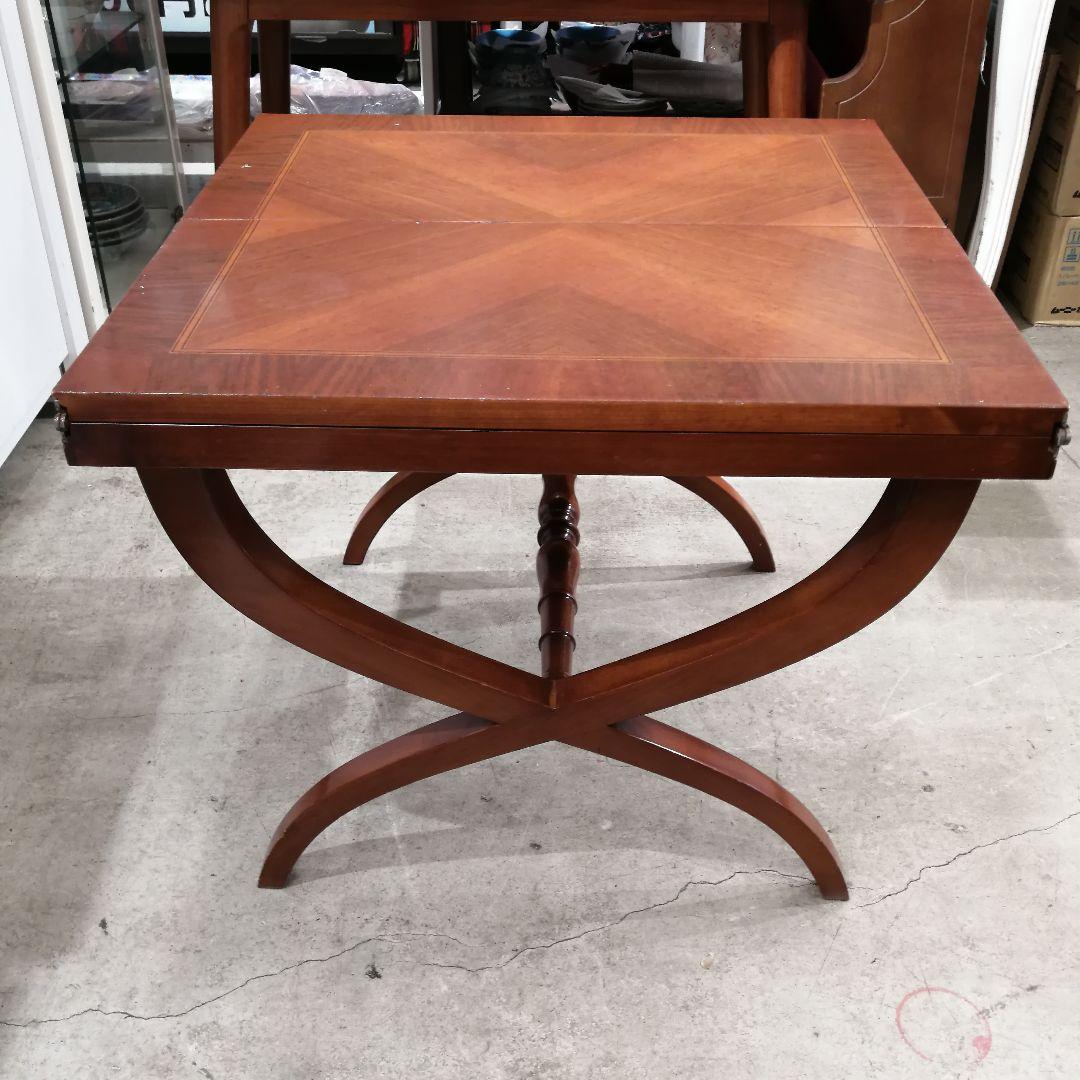 N【極美品】ヨーロピアンクラシック 拡張式 センターテーブル ローテーブル