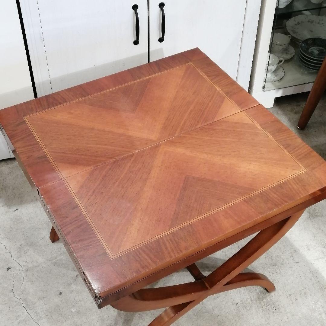 N【極美品】ヨーロピアンクラシック 拡張式 センターテーブル ローテーブル