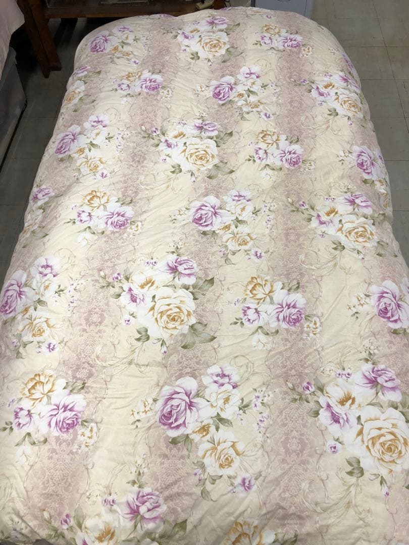 美品☆羽毛布団 ダウン90% シングル