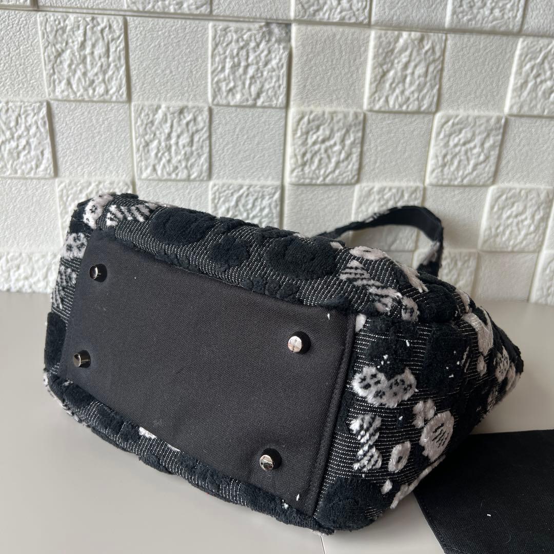 【ジョリーフルール】もふもふ　チューリップバック　S パンダブラック