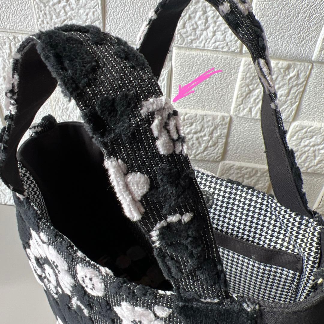 【ジョリーフルール】もふもふ　チューリップバック　S パンダブラック