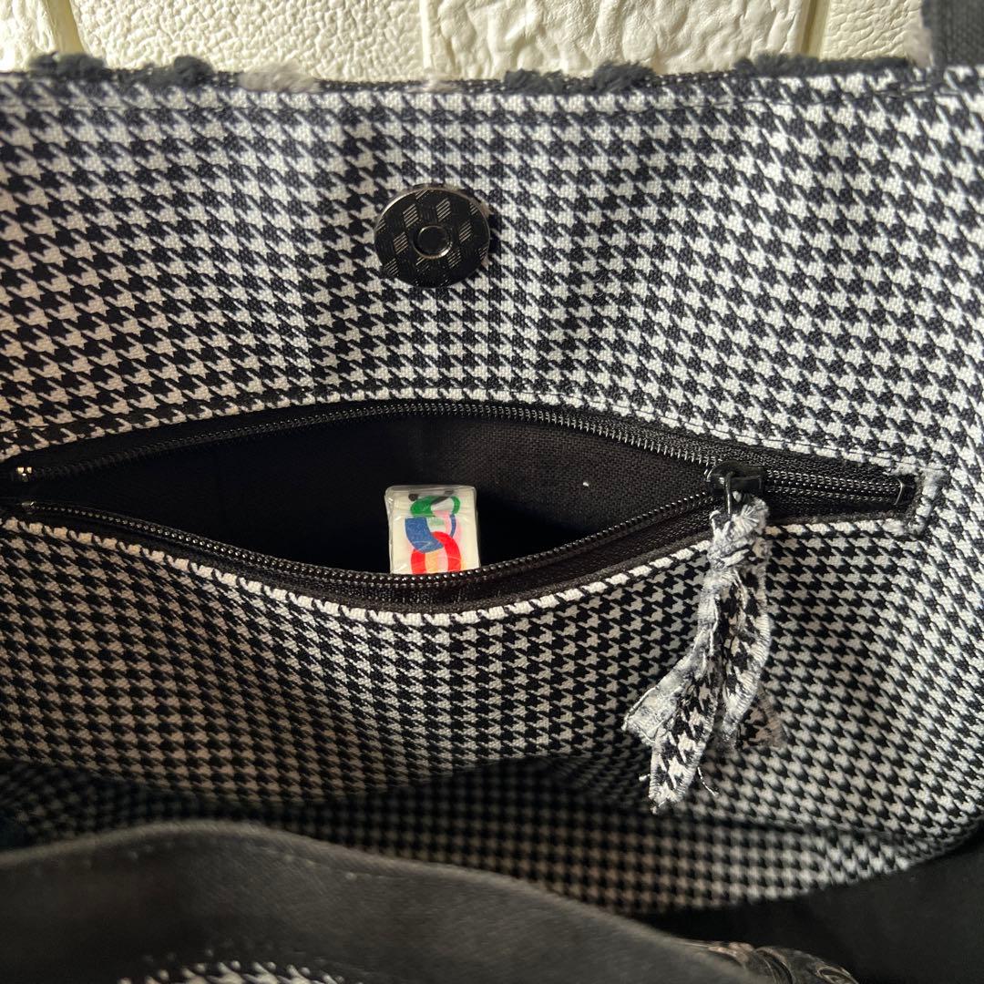 【ジョリーフルール】もふもふ　チューリップバック　S パンダブラック