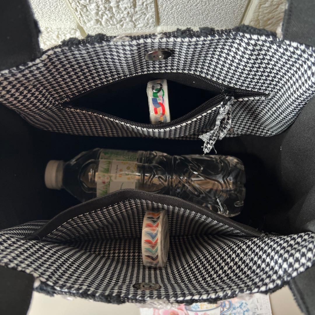 【ジョリーフルール】もふもふ　チューリップバック　S パンダブラック