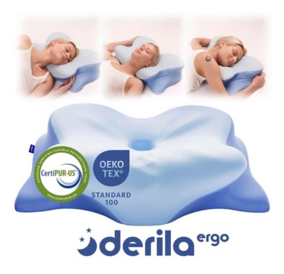 【未開封1＋美品1】Derila デリラ 枕 カバー付 2セット ドイツ製