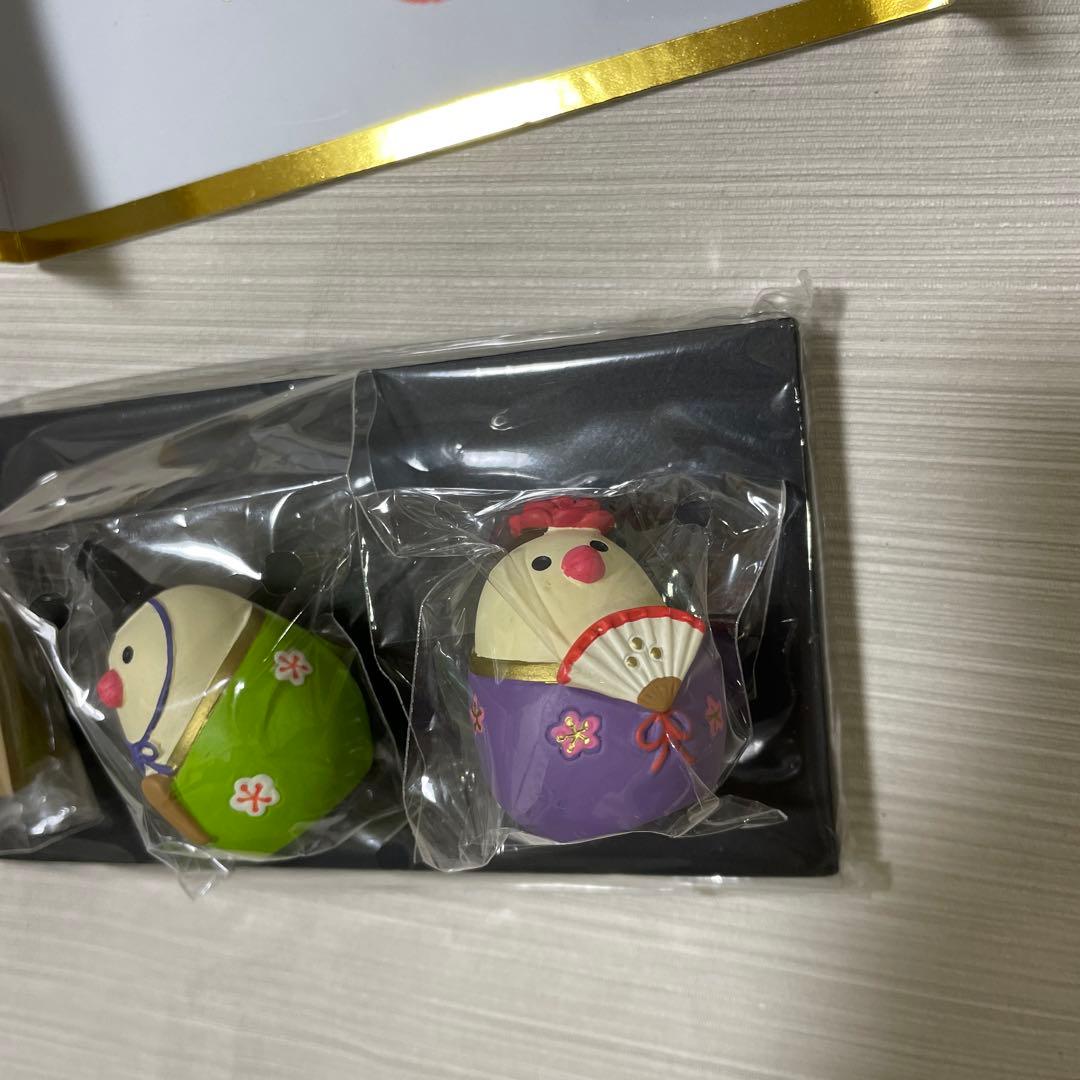 コンコンブル　文鳥　ひな祭り　 お正月　concombre　雛人形