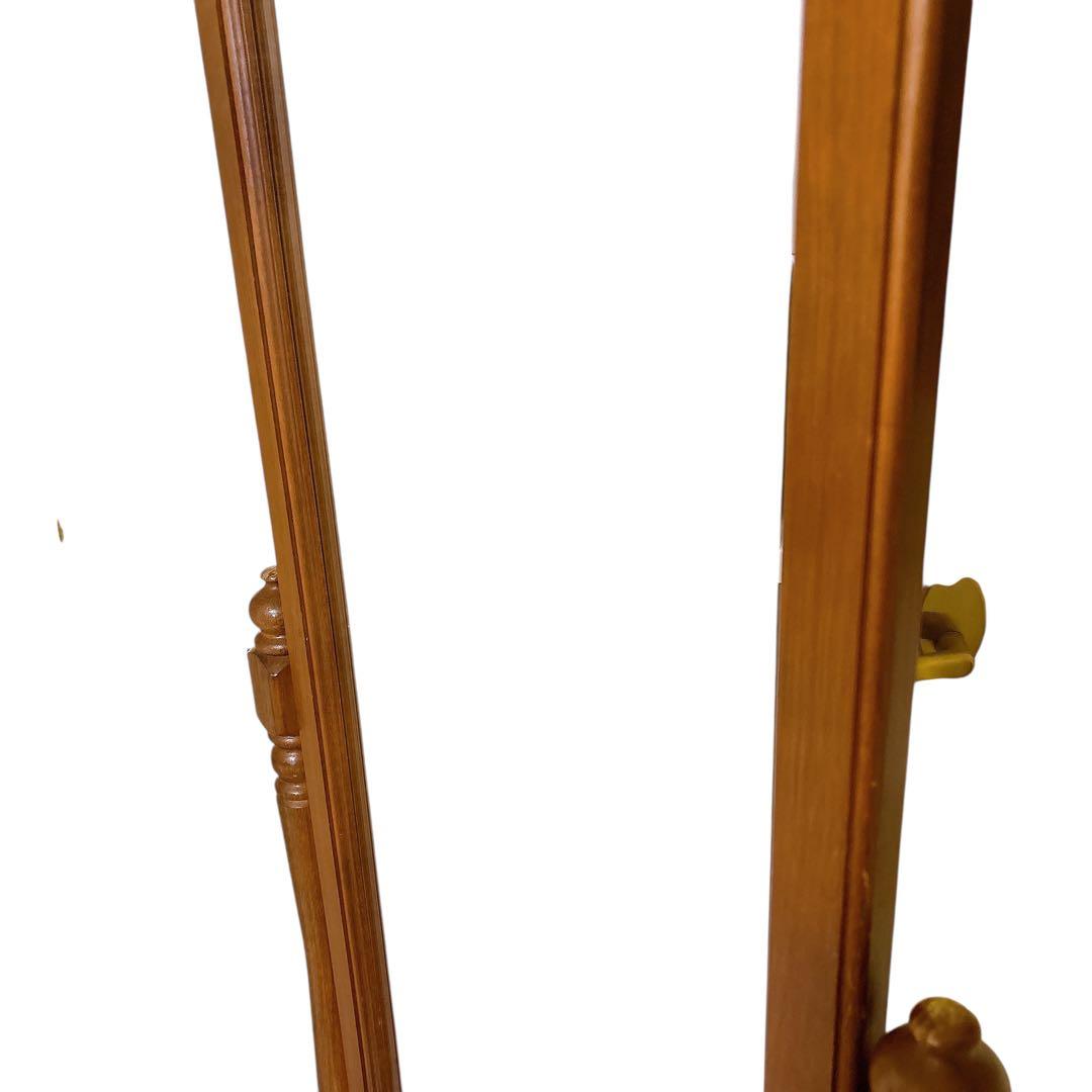 大型　特大　アンティーク 姿見 全身鏡 木製フレーム ブラウン　ヴィンテージ