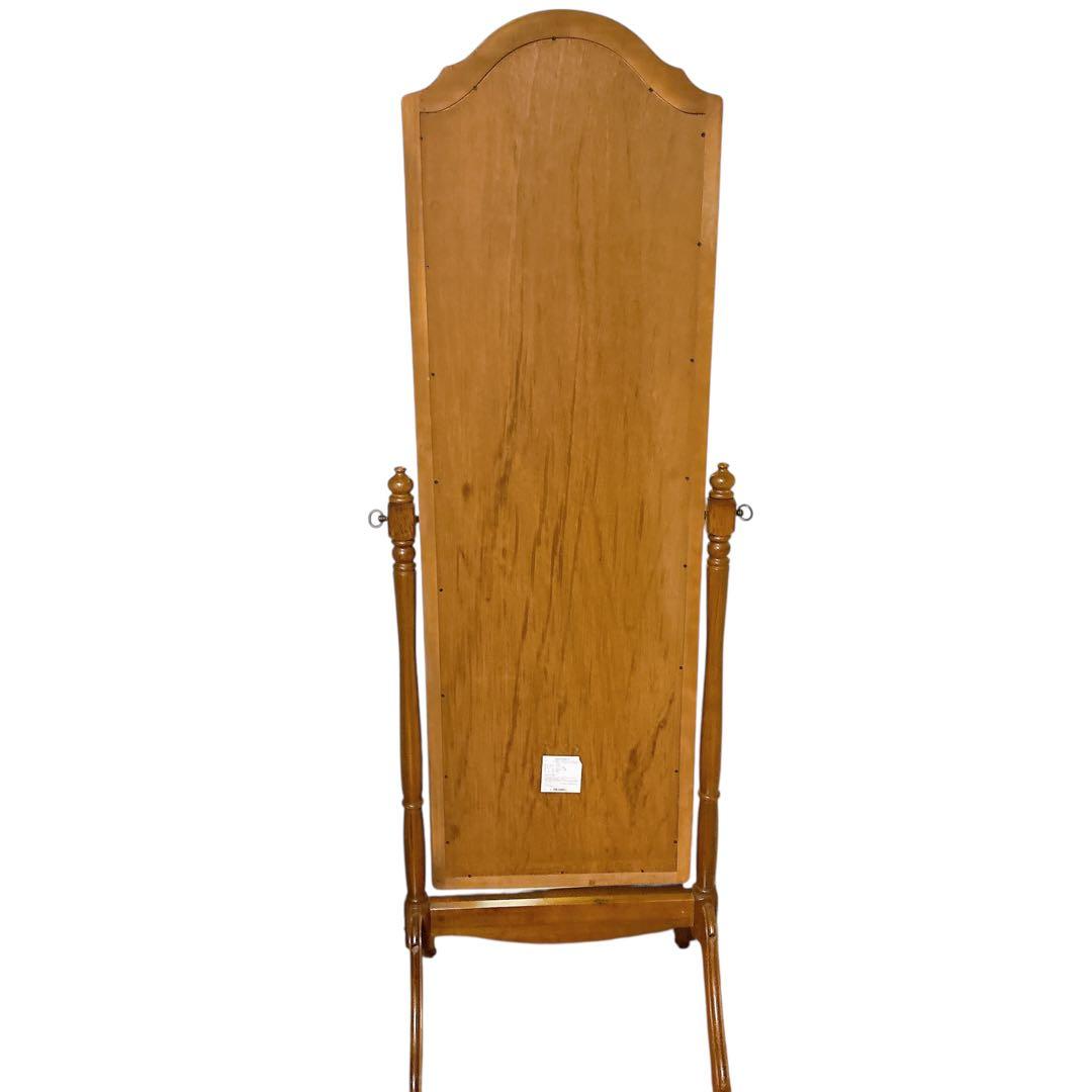 大型　特大　アンティーク 姿見 全身鏡 木製フレーム ブラウン　ヴィンテージ
