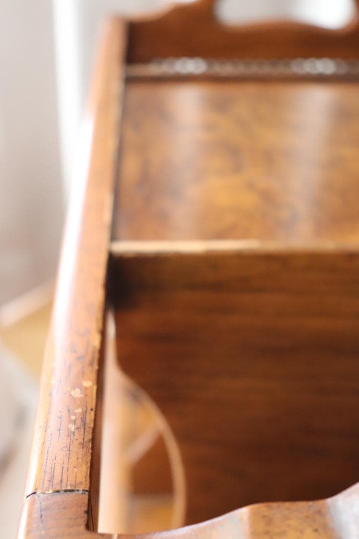 木製　マガジンラック サイドテーブル　キャスター付き