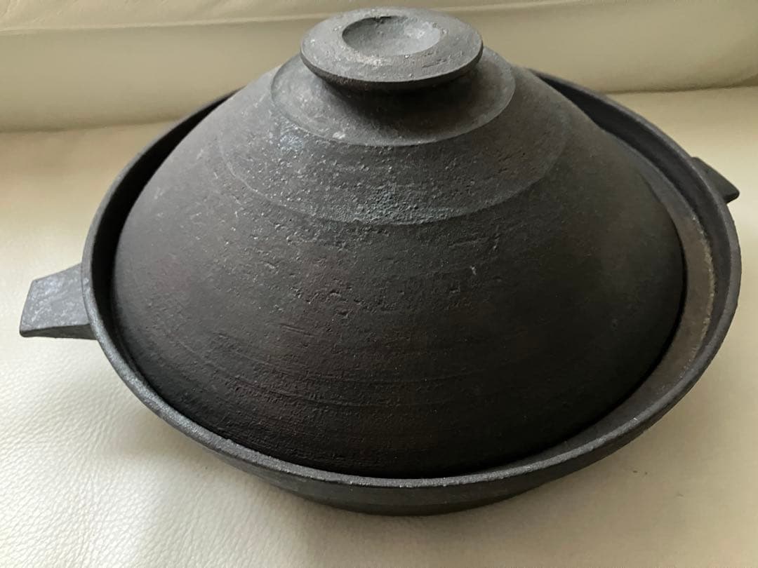 R*S様 二階堂明弘 土鍋 (金継ぎ修復、観賞用) 作家もの 蓋は美品 陶芸