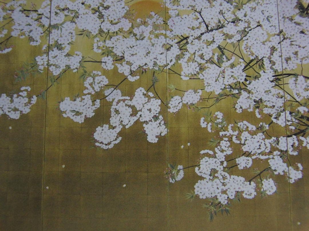 山下充、【夏の不二】、希少な額装用画集より、新品額装付