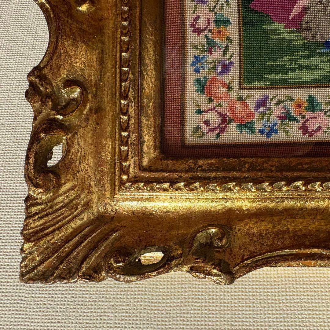 プチポアン 刺繍額