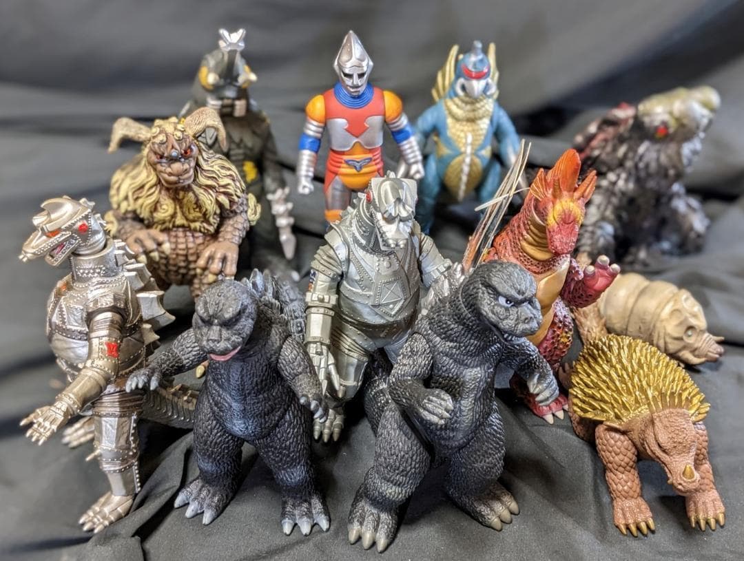 昭和ゴジラ＆東宝怪獣（バンダイ）ムービーモンスターシリーズ12体