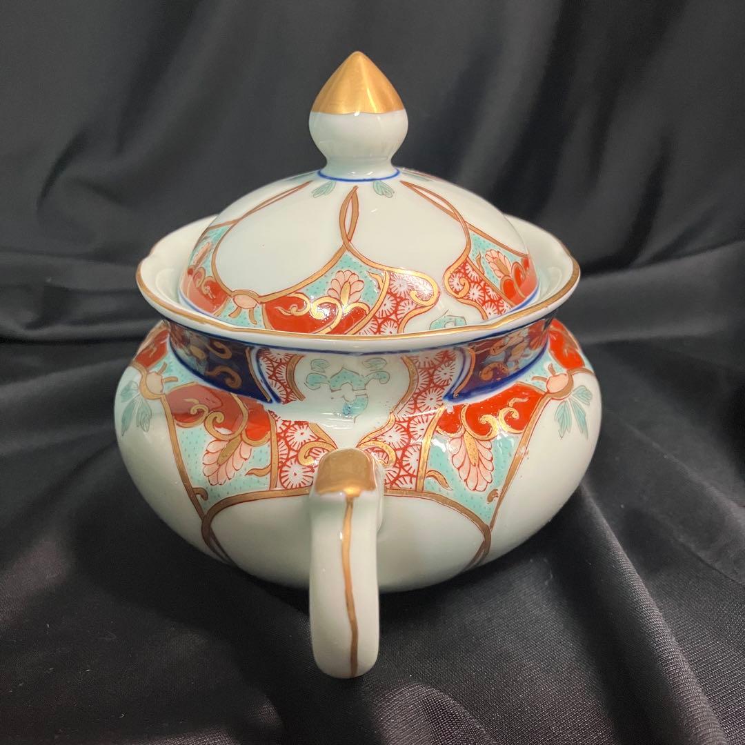 【匿名配送/希少】有田焼/弥左衛門/金彩古伊万里/ティーポット/シュガー/ミルク