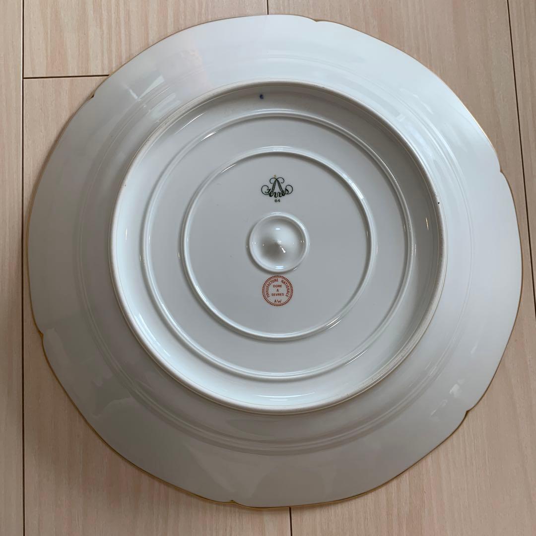 セーブル(Sevres) ペイル 24K金彩装飾　深さのある大皿