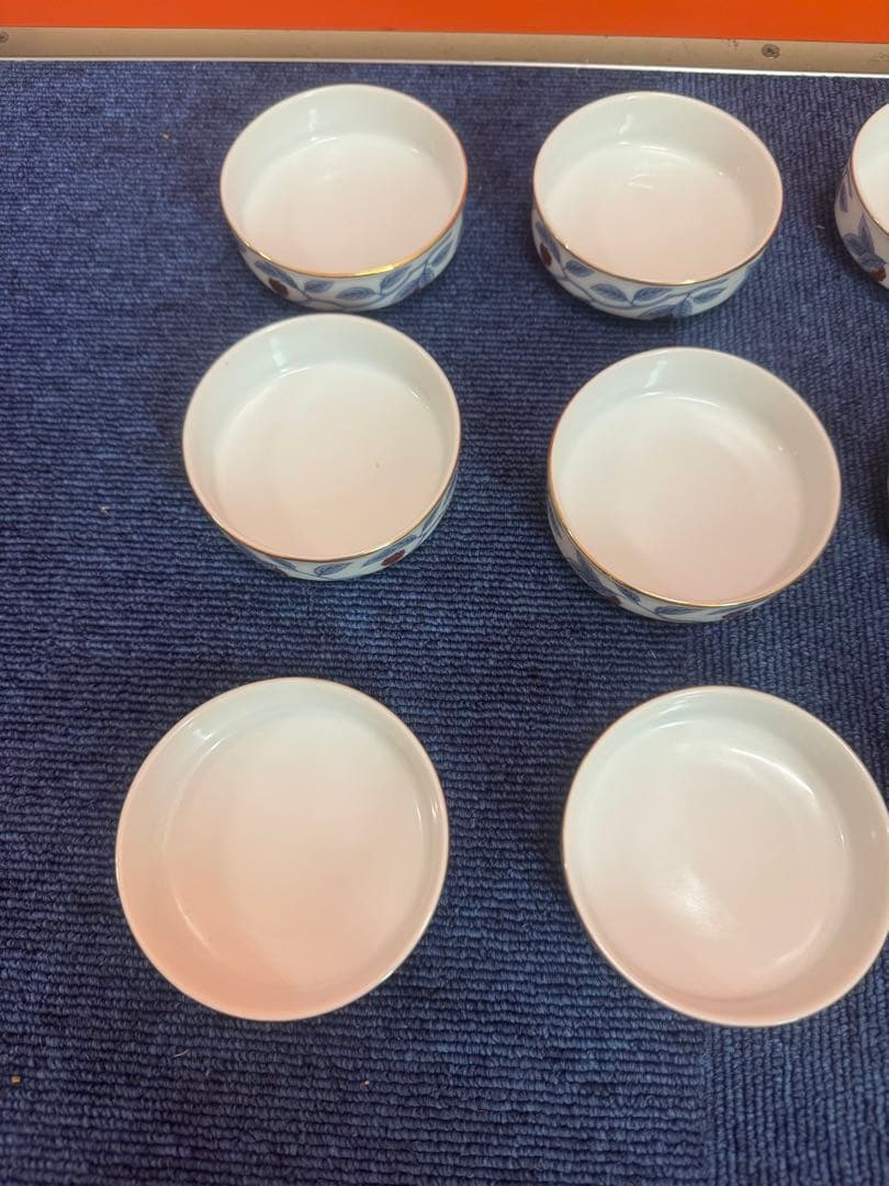 1698 深川製磁 果実文 小皿 9客 8cm 金彩の通販はau PAY マーケット