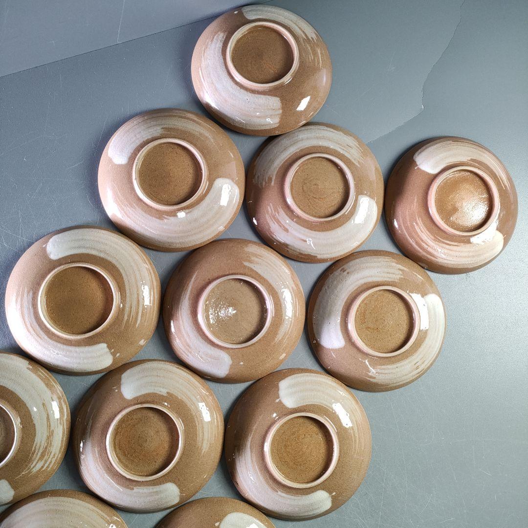 A1229-2/在銘/浪千鳥小皿18客/向付/銘々皿/飾皿/菓子皿/懐石道具/