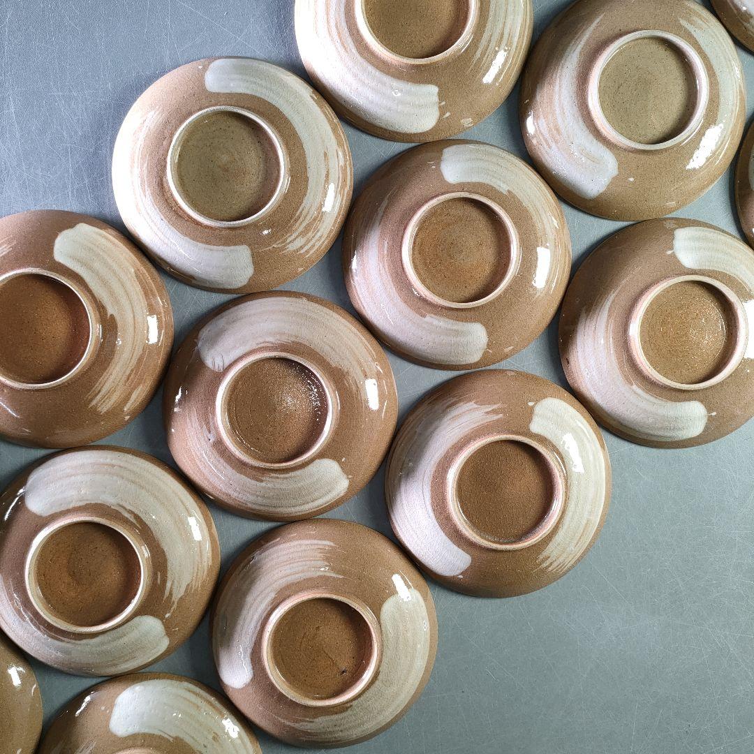 A1229-2/在銘/浪千鳥小皿18客/向付/銘々皿/飾皿/菓子皿/懐石道具/