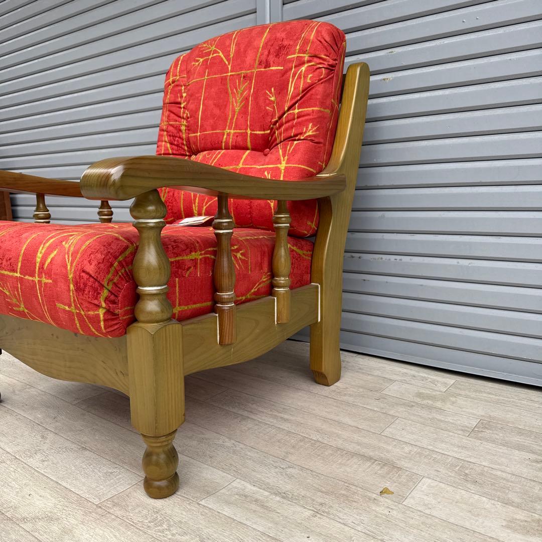 未使用　展示品　スペイン DANVES シングルソファ　1人掛け　カントリー