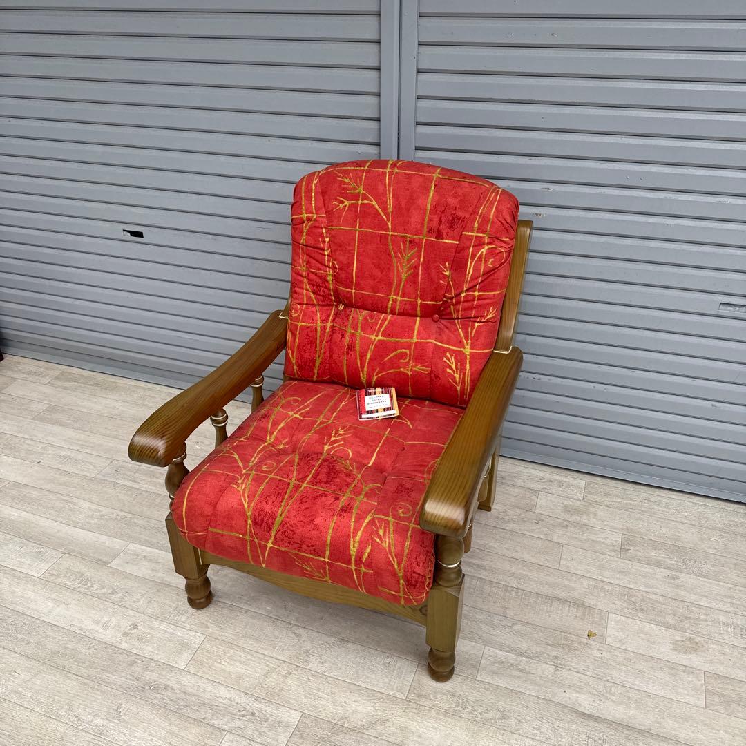 未使用　展示品　スペイン DANVES シングルソファ　1人掛け　カントリー