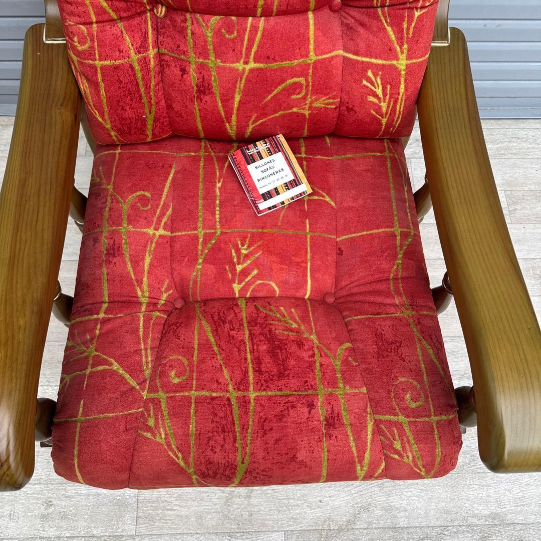 未使用　展示品　スペイン DANVES シングルソファ　1人掛け　カントリー