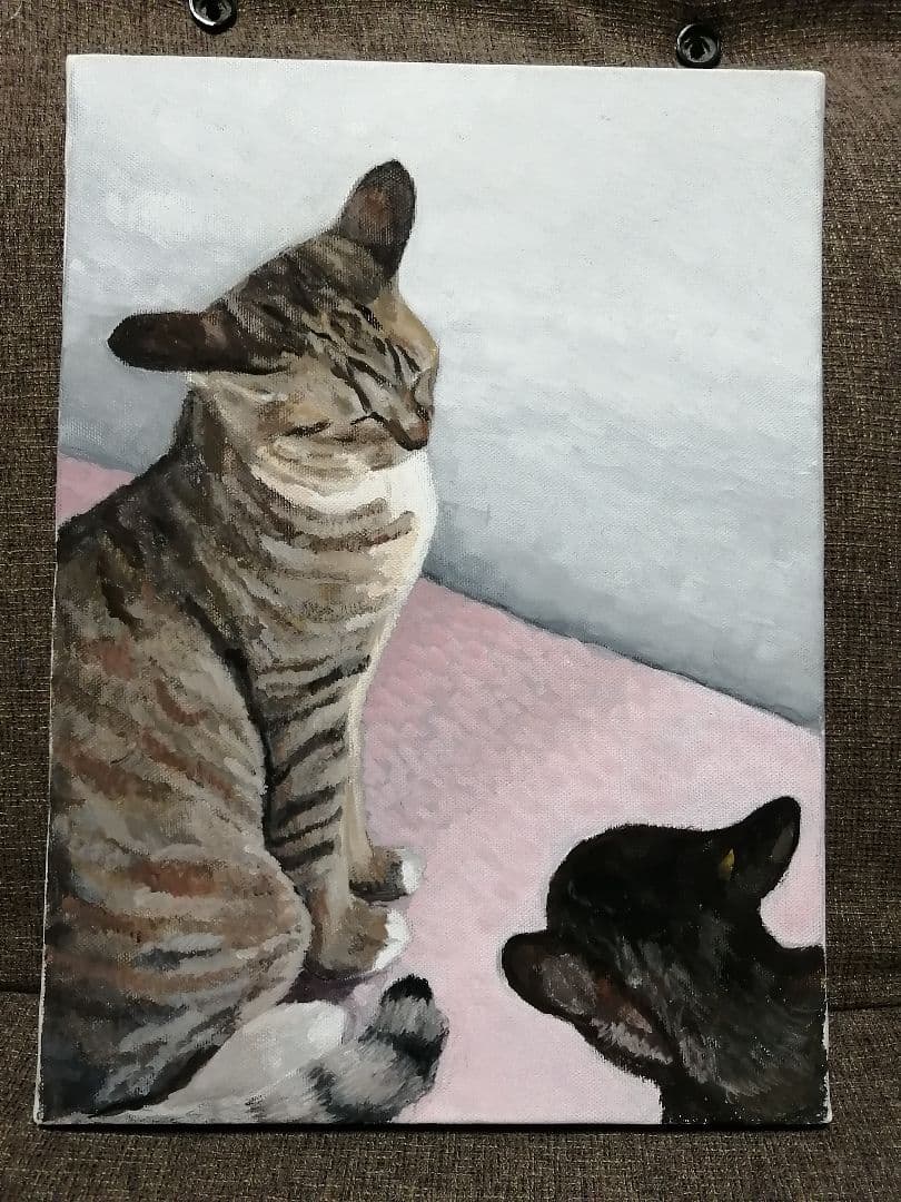 猫・イカ耳(アクリルガッシュ)