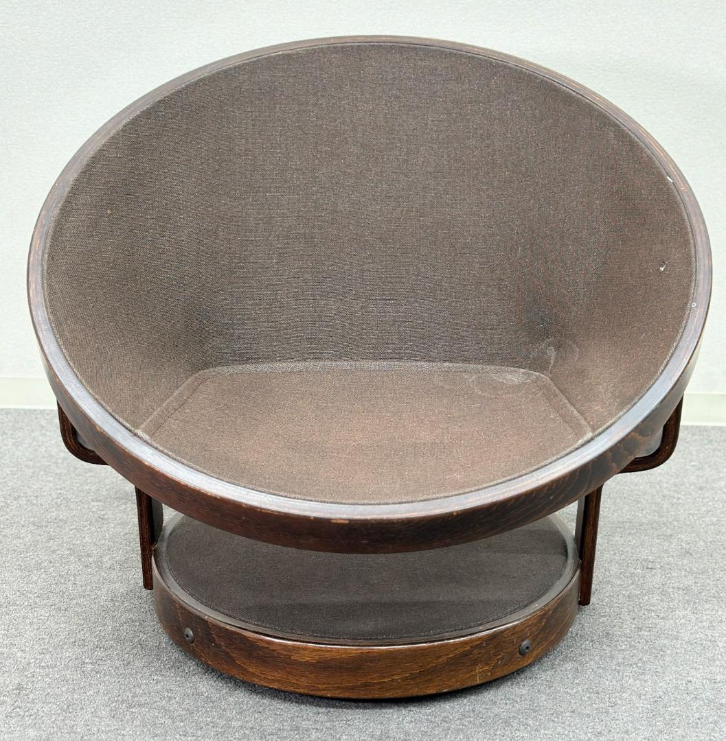 70's北欧ヴィンテージ■Convair回転ラウンジチェア　レザー　ノルウェー