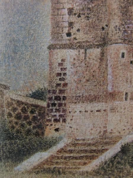 岡 鹿之助 希少画集画、新品高級額、額装付、状態良好、油彩 風景