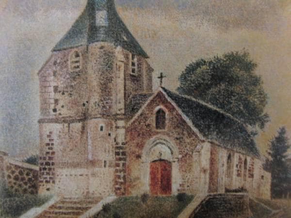 岡 鹿之助 希少画集画、新品高級額、額装付、状態良好、油彩 風景