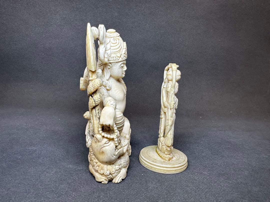 極上　置物　チベット　仏像　天然素材　アンティーク　和彫　置物　骨董　飾り物