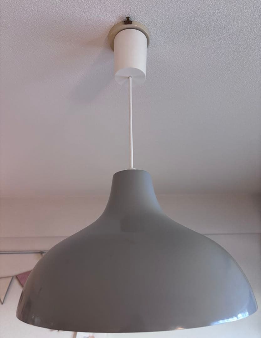 ☘️送料込⭐️超美品⭐️廃盤カラー⭐️グレー⭐️無印良品⭐️ペンダントライトアルミ⭐️Ｌ 大