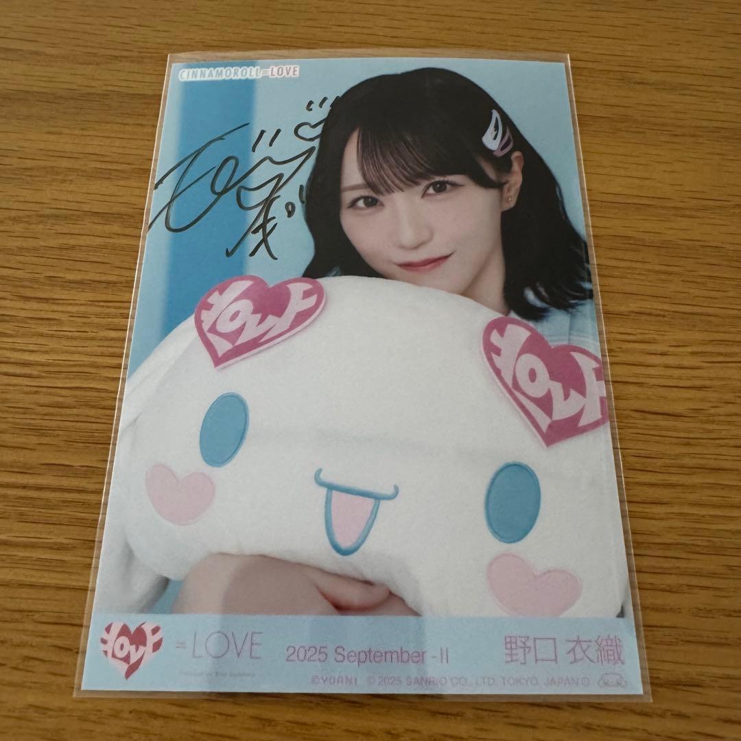 野口衣織 直筆 シナモン 生写真 - メルカリ