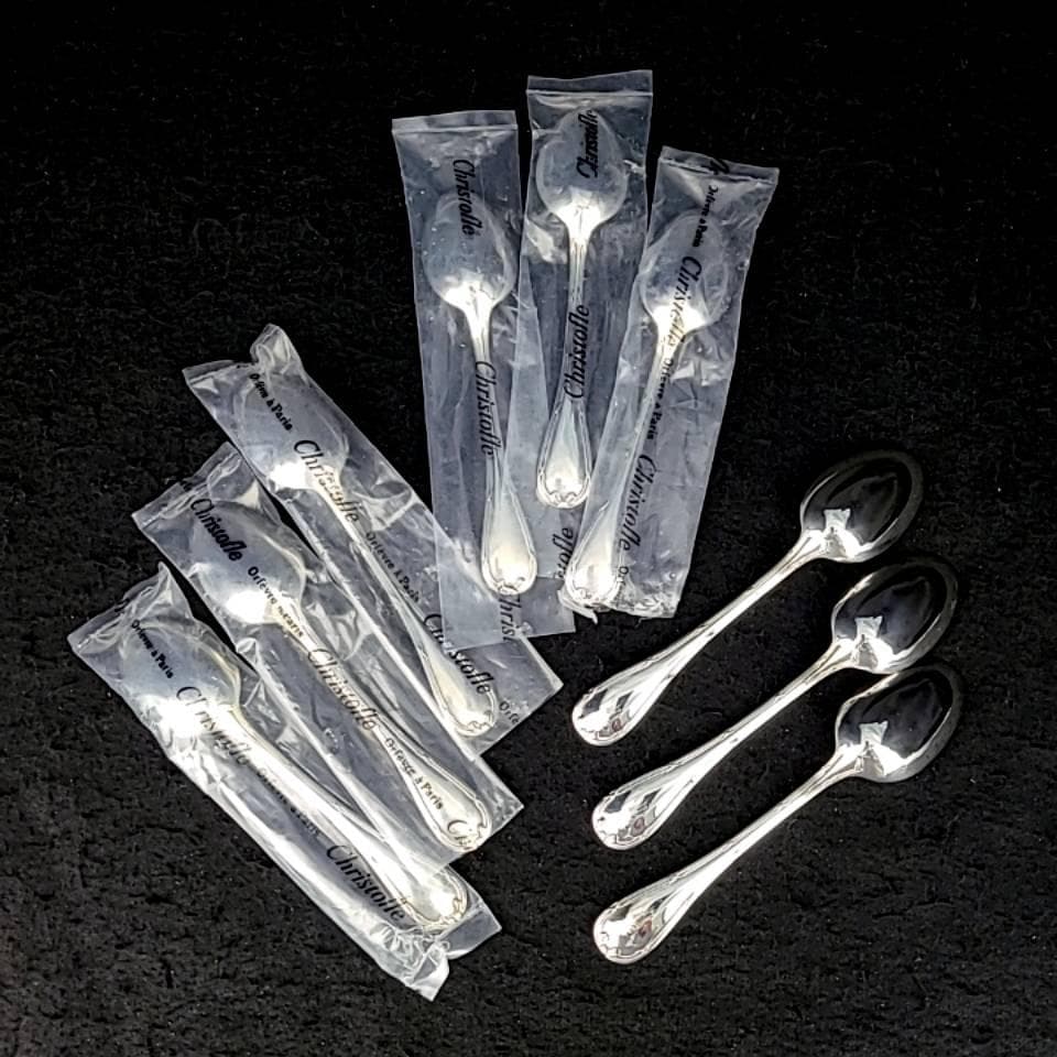 ◎美品◎クリストフル　リュバン　リボン　コーヒースプーン　9本