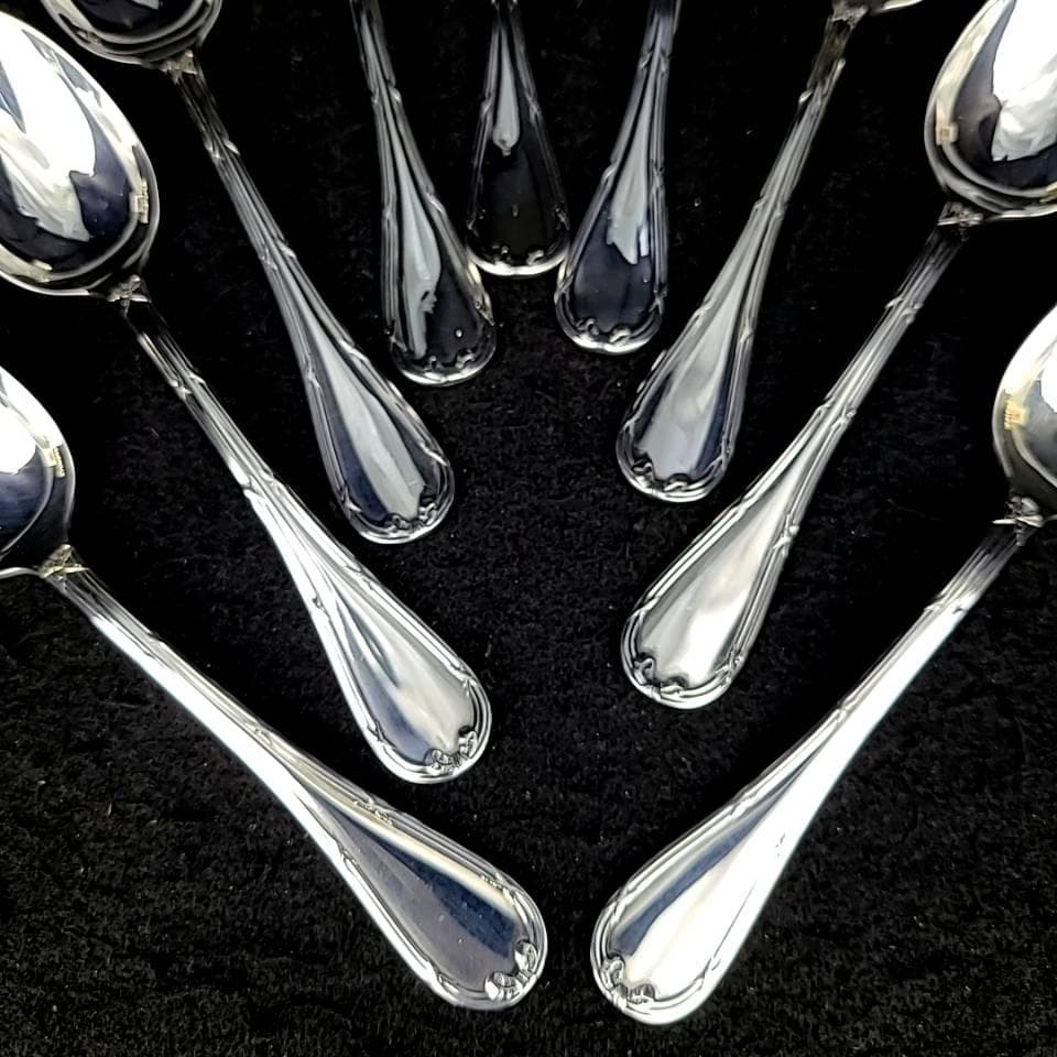 ◎美品◎クリストフル　リュバン　リボン　コーヒースプーン　9本