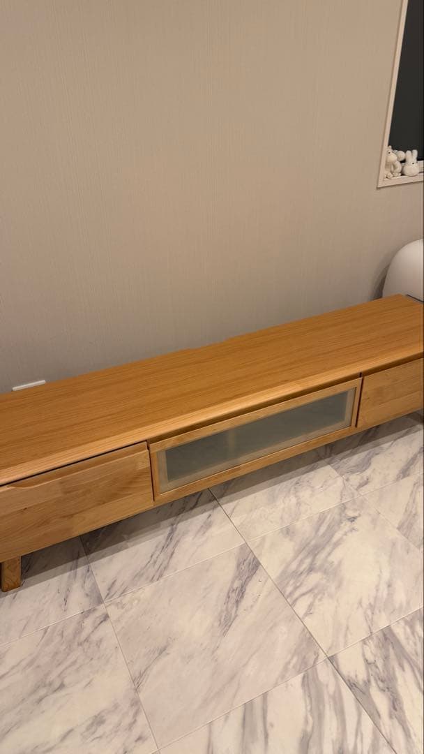 ニトリ テレビ台 ローボードNアルナス 180 天然木 ライトブラウン