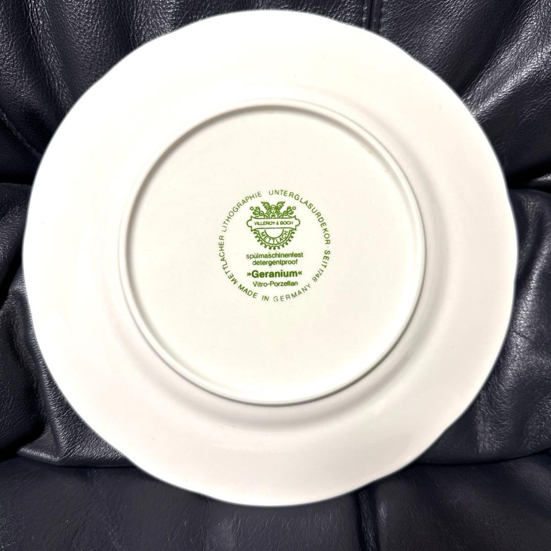 ビレロイ&ボッホ ゼラニウム プレート5枚セット