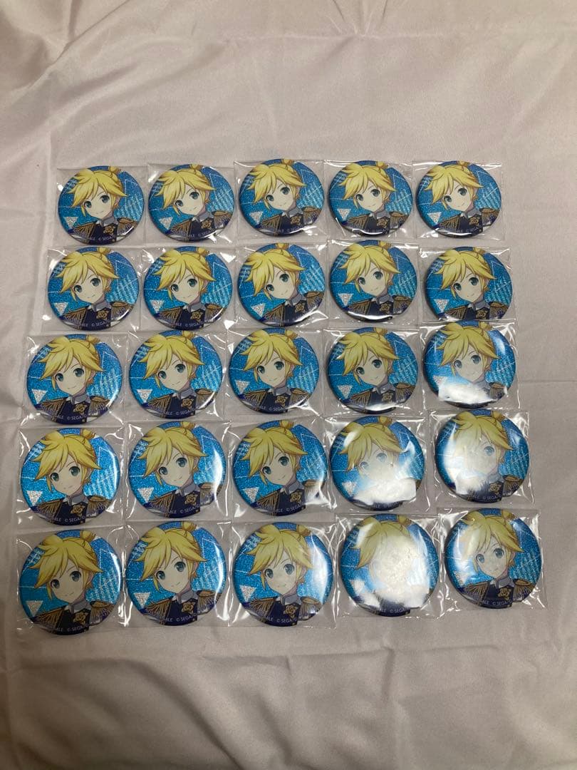 鏡音レン 25個 グリ缶 グリッター缶バッジ 特典 - メルカリ