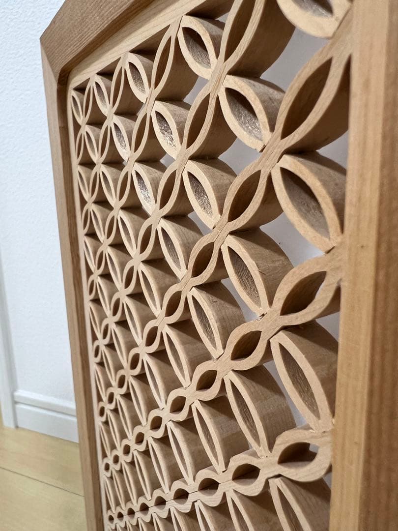 【和モダン照明】組子細工 インテリアランプ 調光式 間接照明 木製 和風ライト