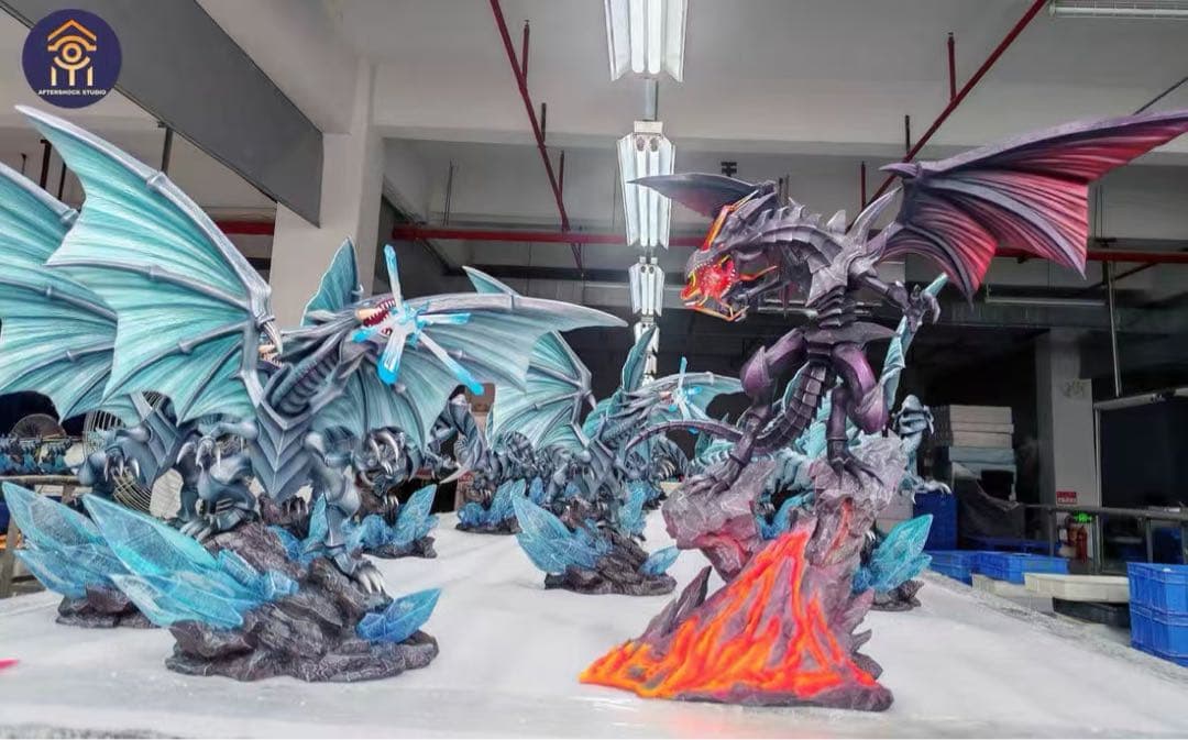 遊戯王 真紅眼の黒竜 ガレージキット ガレキ スタチュー ①