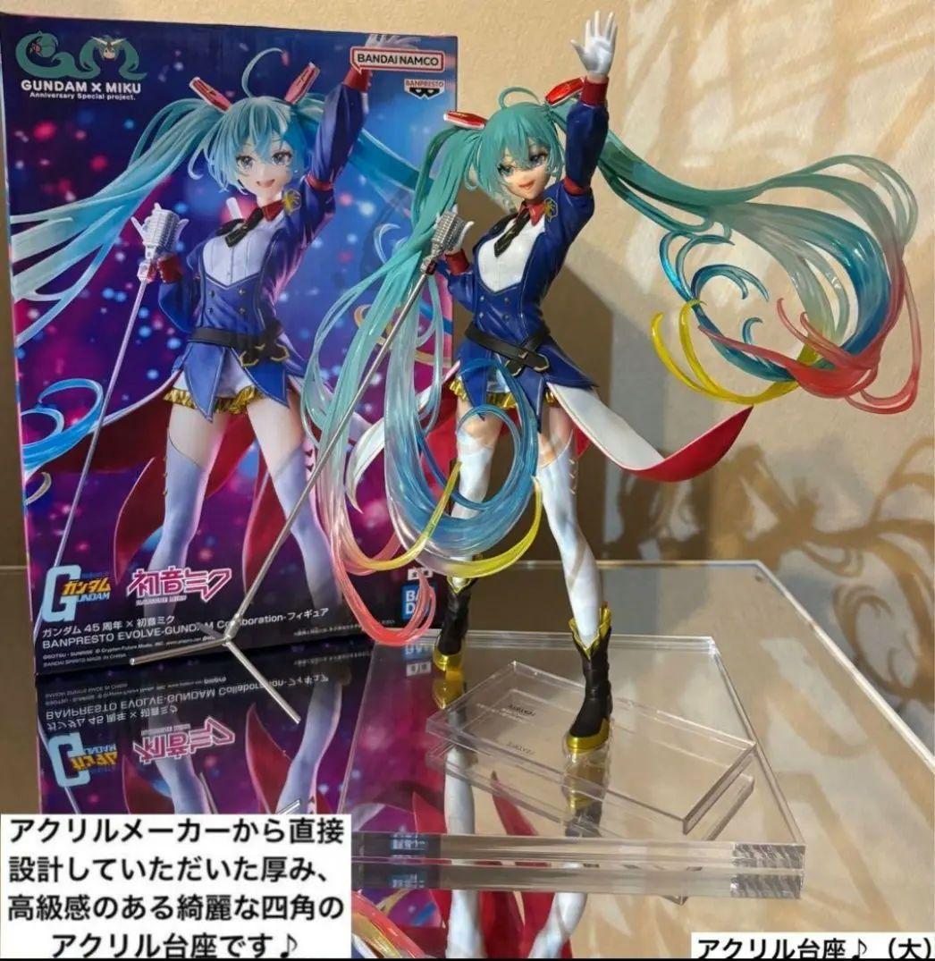 ガンダム45周年×初音ミク コラボ フィギュア用アクリル台座 - メルカリ