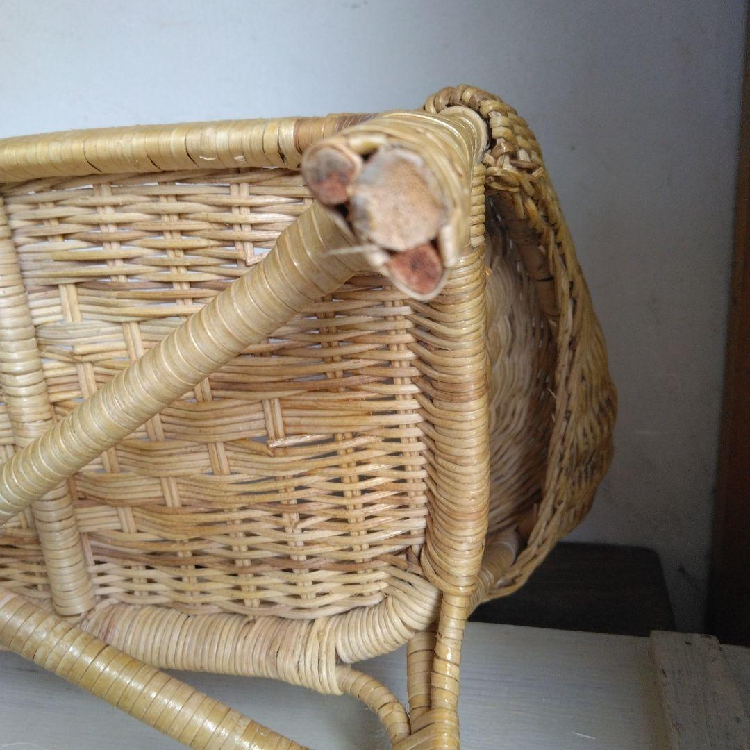 ミニ籐 椅子 チェア インテリア　雑貨　コレクション昭和レトロ