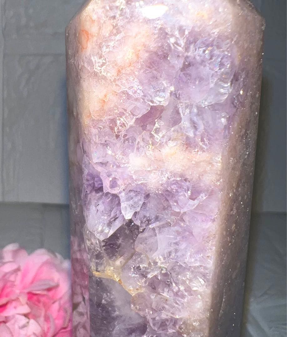 ㉑ピンクアメジスト♥️タワー♥️チェリーブロッサム♥️桜瑪瑙♥️花瑪瑙♥️フラワーアゲート