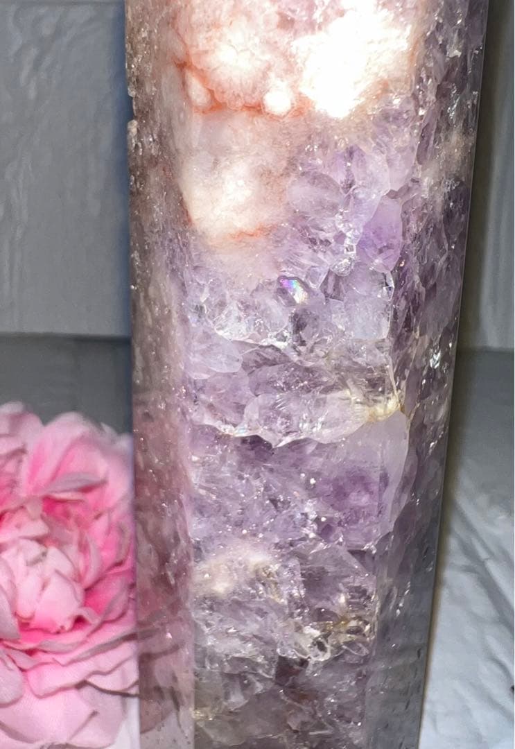 ㉑ピンクアメジスト♥️タワー♥️チェリーブロッサム♥️桜瑪瑙♥️花瑪瑙♥️フラワーアゲート