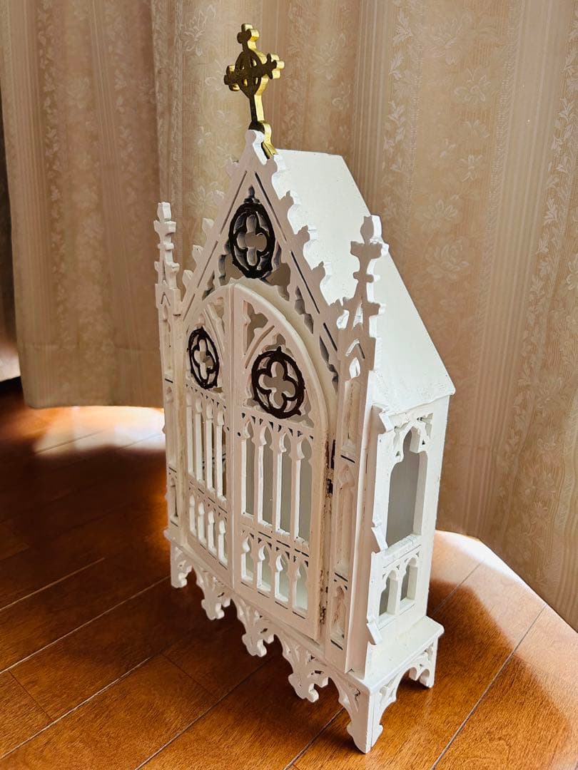 【超希少】✞ゴシック様式祭壇＋マリア像2体＋天使像　カトリック