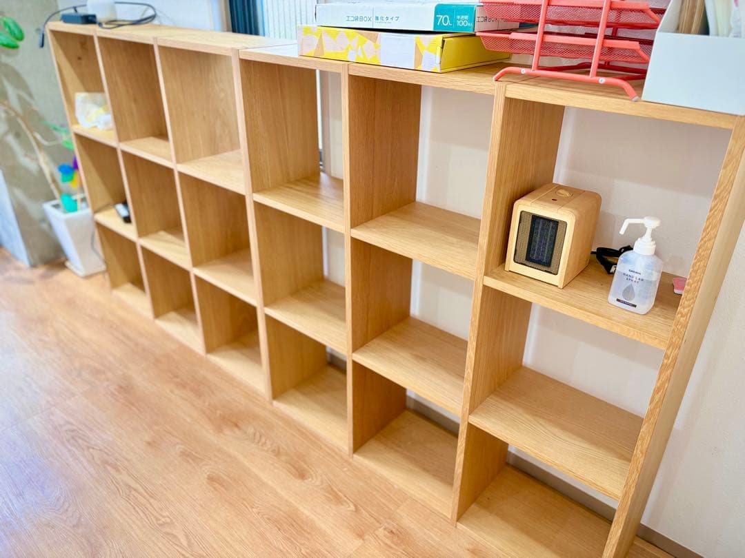 無印良品 スタッキングシェルフ（3段×3列 オーク） 2つセット