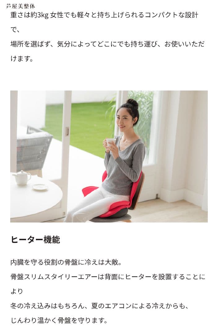 《美品》StyllyAir ヒーター機能付きクッション ダークブラウン