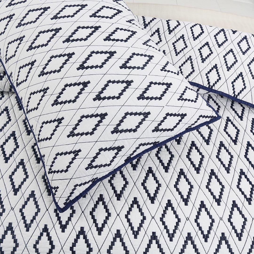 キルトベッドカバー3点セット綿マルチカバー キルティング 201