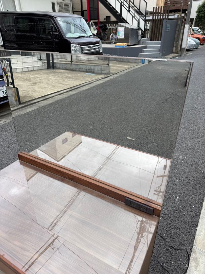 高野木工　レッチェ80 ドレッサー　化粧台　ウォールナット無垢材　椅子付き