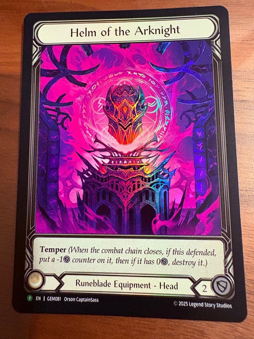 Helm of the Arknight プロモ RF GEM081 FaB - メルカリ