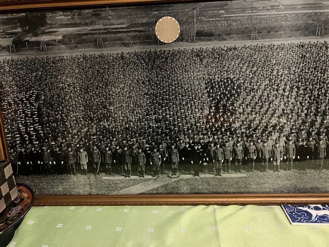御野立所の観兵式集合写真(昭和天皇/軍人/戦時)額入り - メルカリ